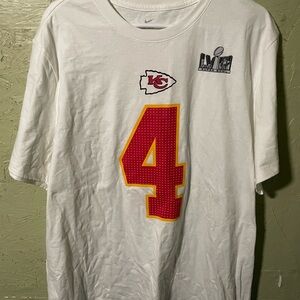 Nike Kansas City Chiefs White Number 4 Short Sleeve Tee